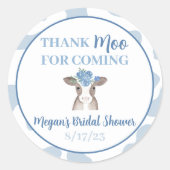 ムーに来てくれてありがとう ラウンドシール (正面)