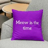 ムーはタイムおもしろいレトロ動物かわいい紫 クッション