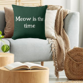 ムーはタイムおもしろいレトロ動物かわいい緑 クッション