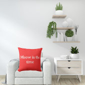 ムーはタイムおもしろいレトロ動物かわいい赤 クッション