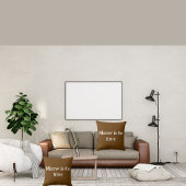 ムーはタイムおもしろいレトロ動物のかわいい茶色 クッション