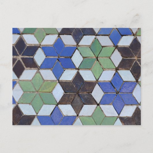 ムーアのモザイク星はがき ポストカード (正面)