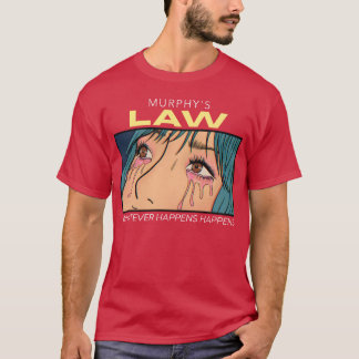 ムーアの法則 アニメ ガール サッド ファニー Tシャツ