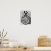 ムーア人のアストロラベ， Cordoba, 1054 ポスター (キッチン)