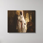 ムーア人のアフリカ絵画美術のポートレート キャンバスプリント (正面)