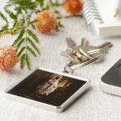 ムーア人のアフリカ絵画美術のポートレート キーホルダー (側面)