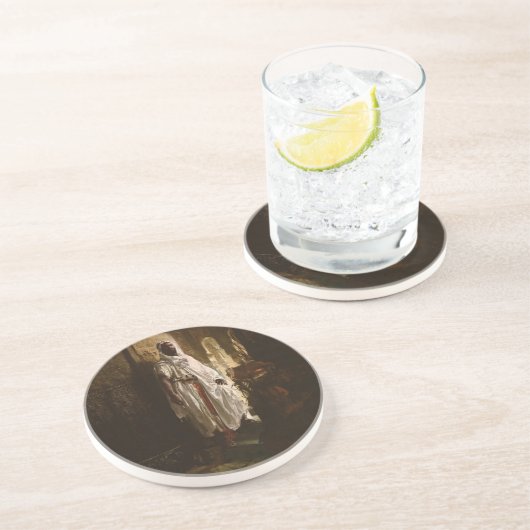 ムーア人のアフリカ絵画美術のポートレート コースター (側面)