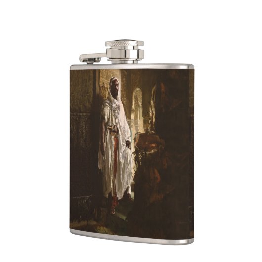 ムーア人のアフリカ絵画美術のポートレート フラスク (左)