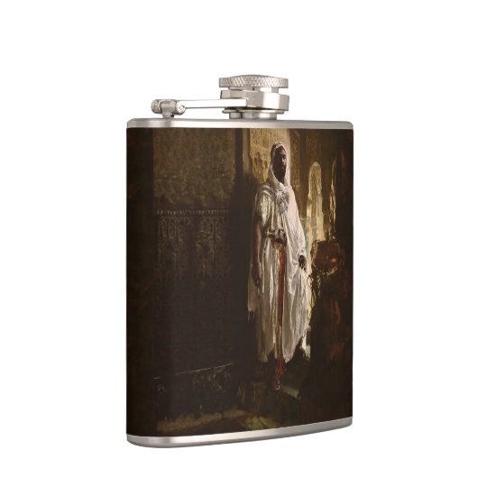 ムーア人のアフリカ絵画美術のポートレート フラスク (右)