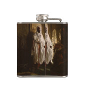 ムーア人のアフリカ絵画美術のポートレート フラスク (裏面)