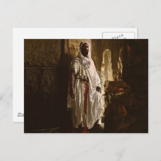 ムーア人のアフリカ絵画美術のポートレート ポストカード (正面/裏面)