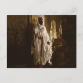 ムーア人のアフリカ絵画美術のポートレート ポストカード (正面)