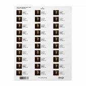 ムーア人のアフリカ絵画美術のポートレート ラベル (フルシート)