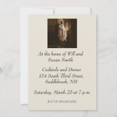 ムーア人のアフリカ絵画美術のポートレート 招待状 (裏面)