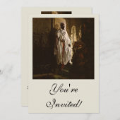 ムーア人のアフリカ絵画美術のポートレート 招待状 (正面/裏面)