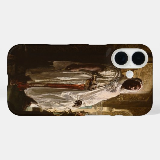 ムーア人のアフリカ絵画美術のポートレート Case-Mate iPhoneケース (裏面 (横))