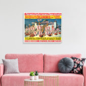 ムーア人の王の前のダンサーのサーカスのポスター キャンバスプリント (インサイチュ (リビング))