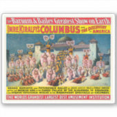 ムーア人の王の前のダンサーのサーカスのポスター シール (正面)