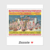 ムーア人の王の前のダンサーのサーカスのポスター シール (シート)