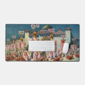 ムーア人の王の前のダンサーのサーカスのポスター デスクマット (キーボード&マウス)