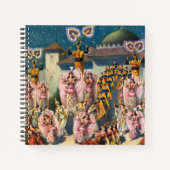 ムーア人の王の前のダンサーのサーカスのポスター ノートブック (正面)