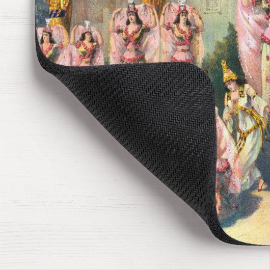 ムーア人の王の前のダンサーのサーカスのポスター マウスパッド (コーナー)