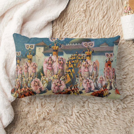 ムーア人の王の前のダンサーのサーカスのポスター ランバークッション (ブランケット)