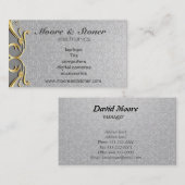 ムーア及び石を投げる人の電子工学の名刺 名刺 (正面/裏面)