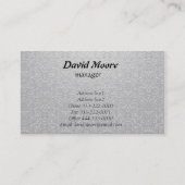 ムーア及び石を投げる人の電子工学の名刺 名刺 (裏面)