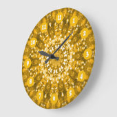 ムーア様式のイスラム美術金ゴールド ラージ壁時計 (傾斜)