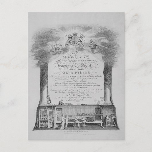 ムーア社トレードカード ポストカード (正面)