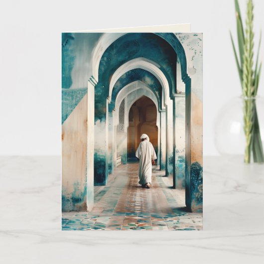 ムーア語マラケシュブルークリーム 招待状 (正面)