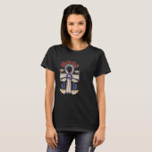 ムーア語魔法神の体のメラニンアンク Tシャツ (正面フル)