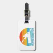 ムーア貯水池ニューハンプシャーカヤック ラゲッジタグ (正面縦)