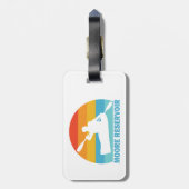 ムーア貯水池ニューハンプシャーカヤック ラゲッジタグ (裏面縦)