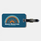 ムーア貯水池ニューハンプシャーレインボー ラゲッジタグ (裏面横)