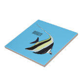 ムーア風のアイドルフィッシュ漫画イラストレーション タイル (側面)