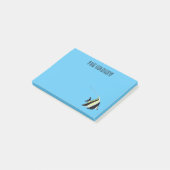 ムーア風のアイドルフィッシュ漫画イラストレーション ポストイット (アングル)