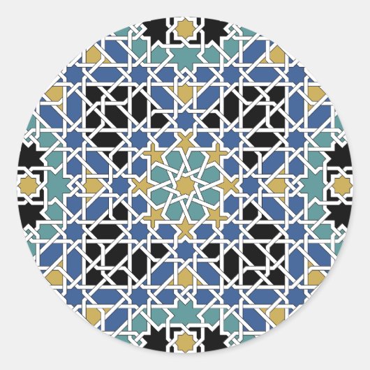 ムーア風のタイル ラウンドシール (正面)