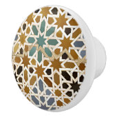 ムーア風アラベスクのドアノブ セラミックノブ (右)