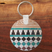 ムーア風モザイクキーチェーン キーホルダー (正面)