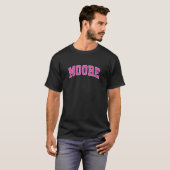 ムーア・オクラホマOKヴィンテージ・スポーツ・ピンク Tシャツ (正面フル)