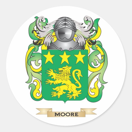 ムーア・コート・オブ・アームズ(家紋) ラウンドシール (正面)