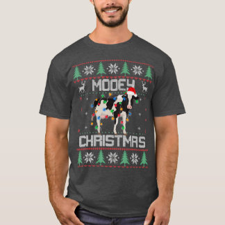 ムーイのクリスマスハイファーズ牛の醜いクリスマスギフト Tシャツ