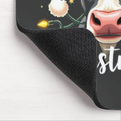 ムーイークリスマスおもしろいクリスマス牛の牛の愛好家 マウスパッド (コーナー)