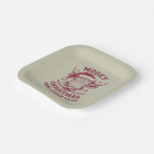 ムーイークリスマスウエスタンカウラバークラブクリスマスシーズン ペーパープレート (傾斜あり)