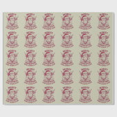 ムーイークリスマスウエスタンカウラバークラブクリスマスシーズン ラッピングペーパー (フラット)