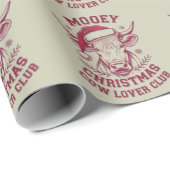 ムーイークリスマスウエスタンカウラバークラブクリスマスシーズン ラッピングペーパー (ロールコーナー)