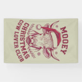 ムーイークリスマスウエスタンカウラバークラブクリスマスシーズン 横断幕 (横)