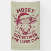 ムーイークリスマスウエスタンカウラバークラブクリスマスシーズン 横断幕 (縦)